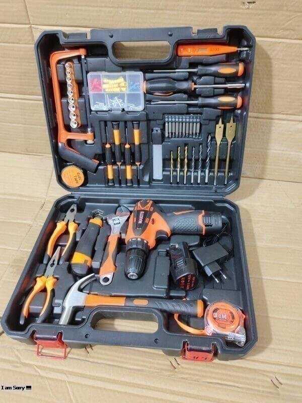 127 Pieces Drill Machine Hardware Tool Box