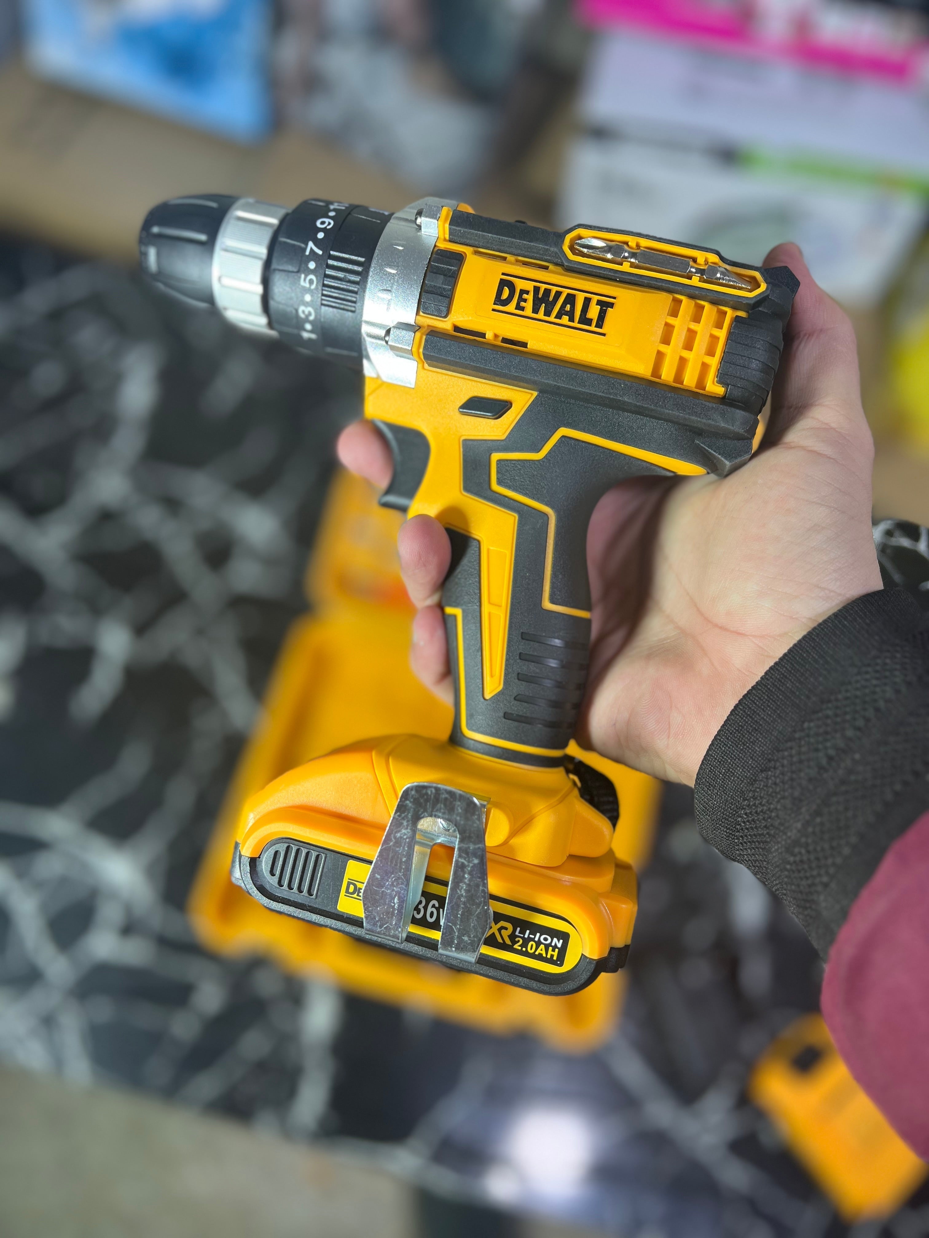 Dewalt 36v drill machine with toolkit set