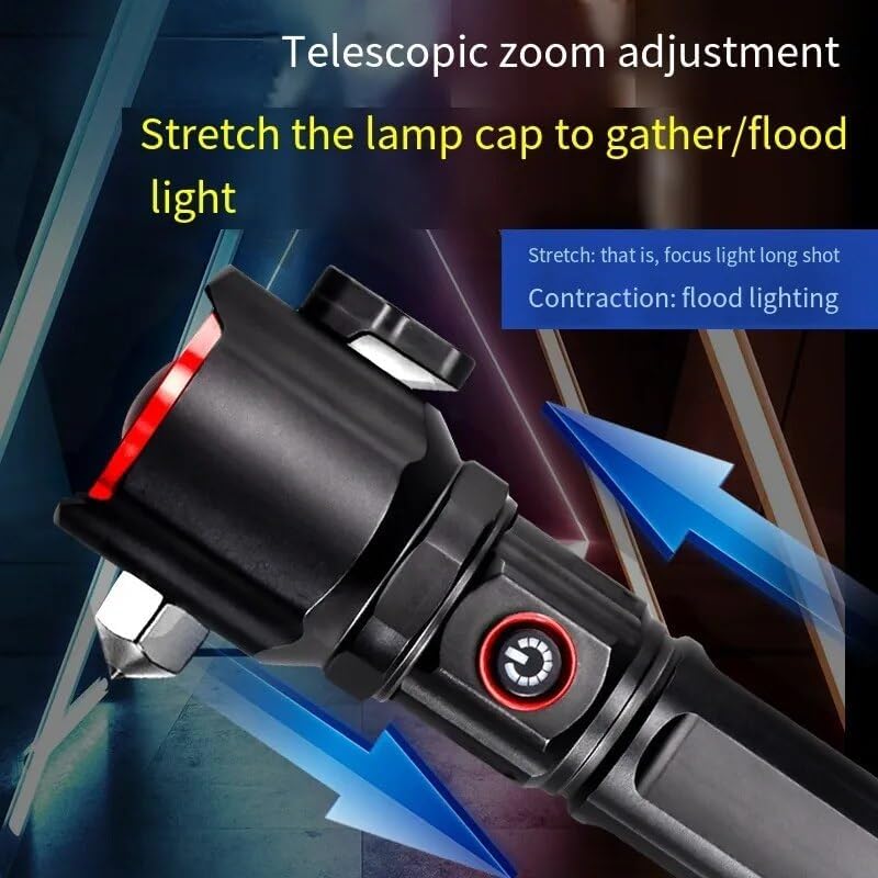 5 in 1 multifunctional torch 1km  range