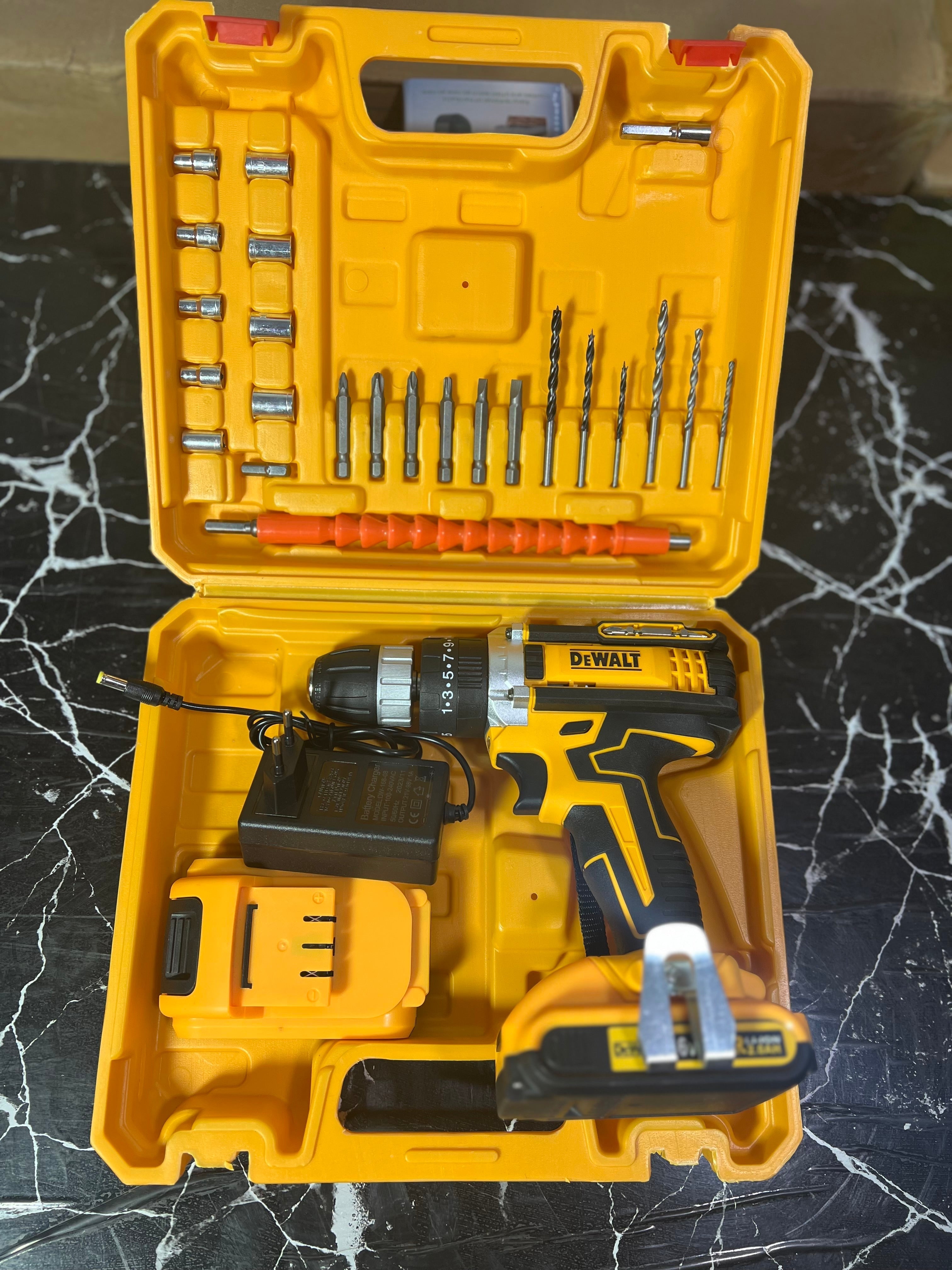 Dewalt 36v drill machine with toolkit set