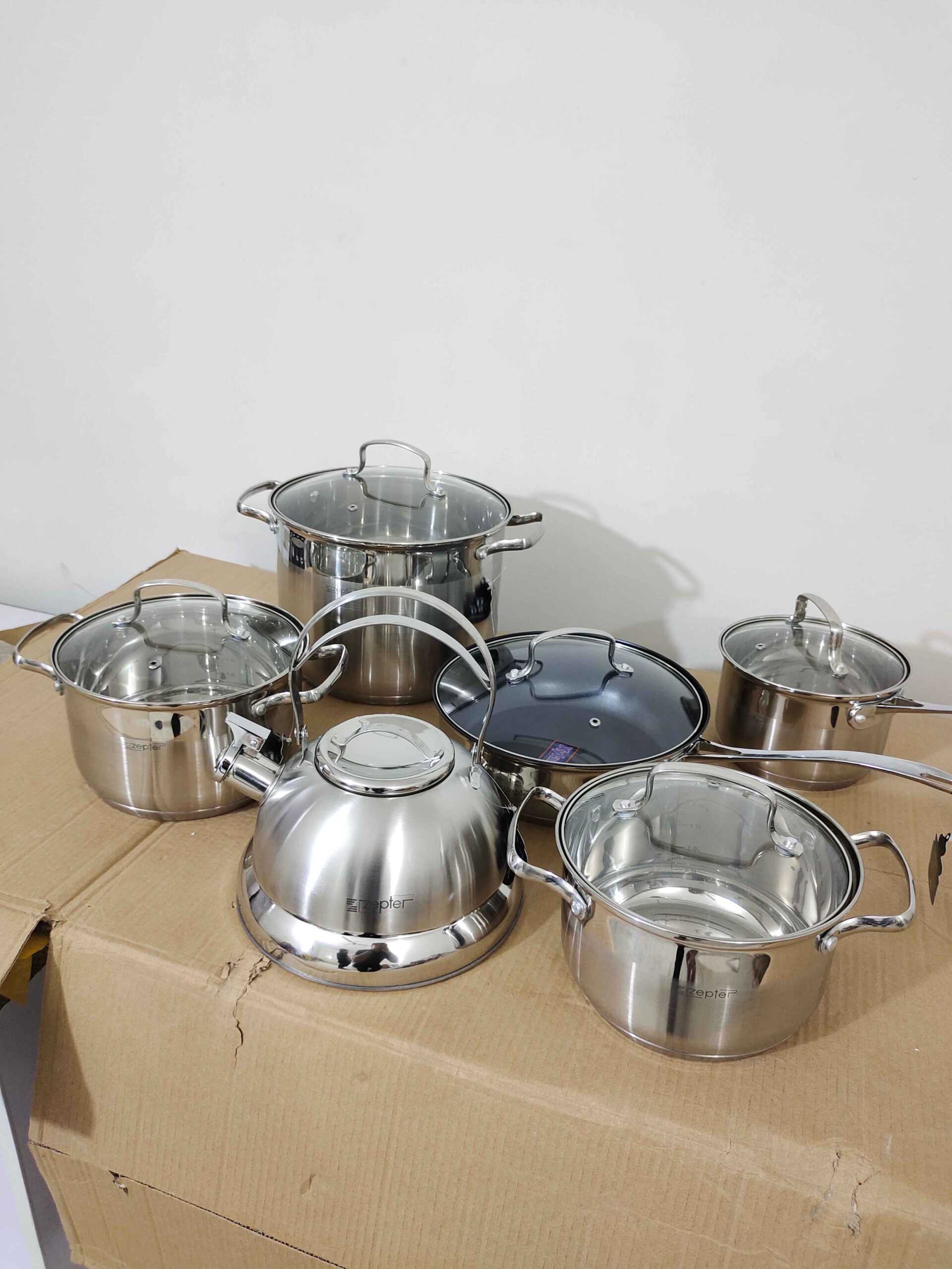 Original Germany Zepter 12 piece cookware set