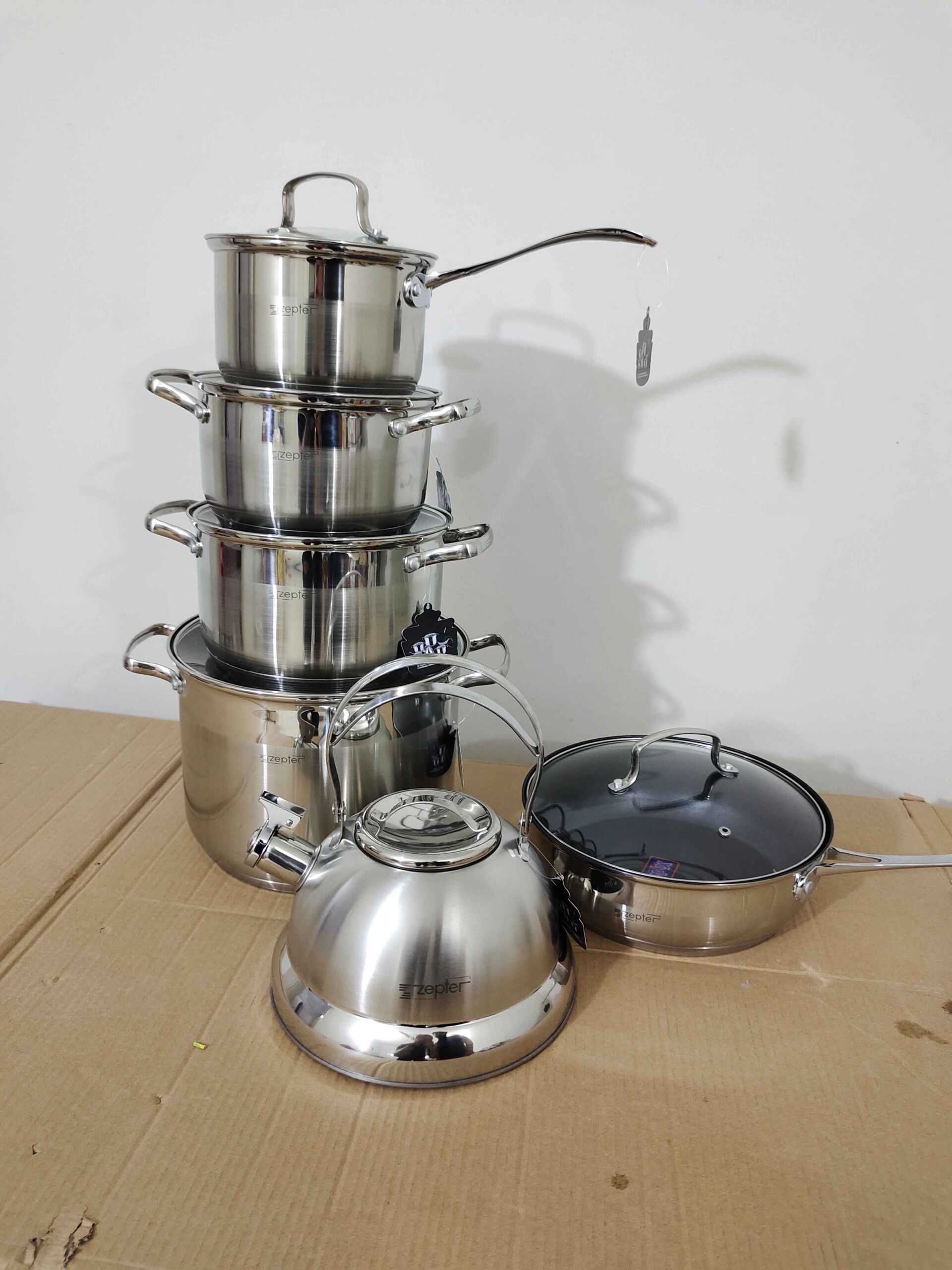 Original Germany Zepter 12 piece cookware set